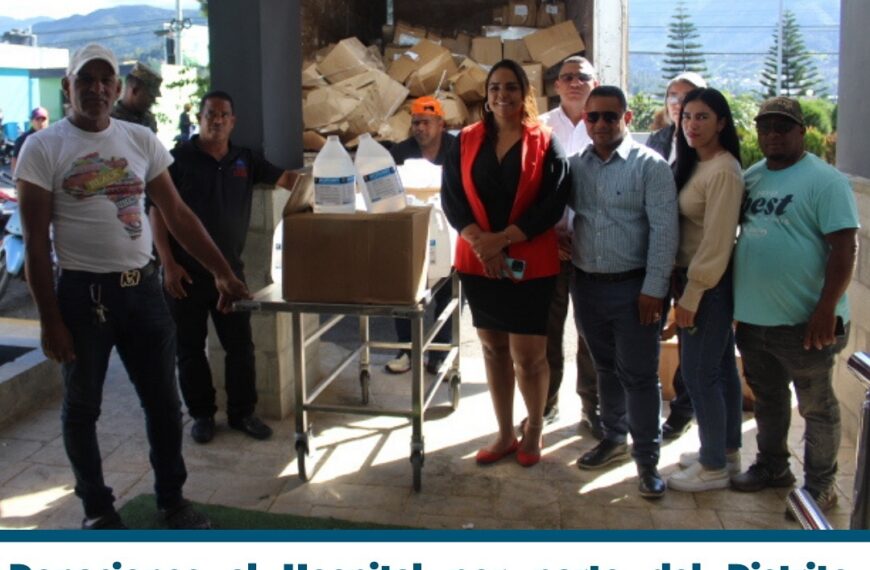 Donaciones al Hospital por parte del Distrito Educativo 06-02 del pueblo de Constanza