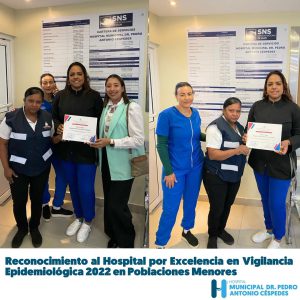 Read more about the article Reconocimiento al Hospital por Excelencia en Vigilancia Epidemiologica 2022 en Poblaciones Menores