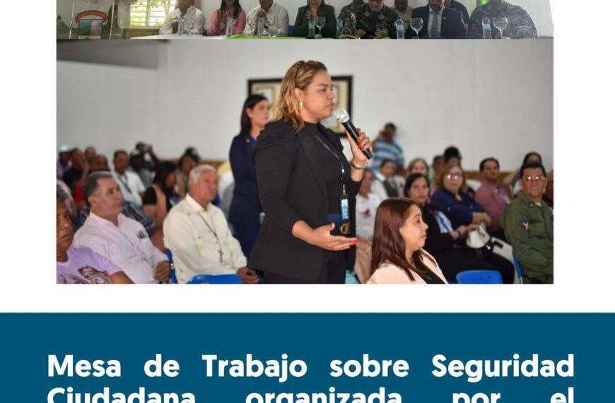 El Hospital Municipal Dr. Pedro Antonio Céspedes participó activamente en la mesa de trabajo sobre seguridad ciudadana organizada por el Ayuntamiento del Municipio de Constanza