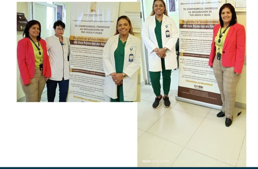 Desde el Hospital Municipal Dr. Pedro Antonio Céspedes, reafirmamos nuestro compromiso con los derechos fundamentales de la niñez, trabajando en conjunto con la Junta Central Electoral (JCE)