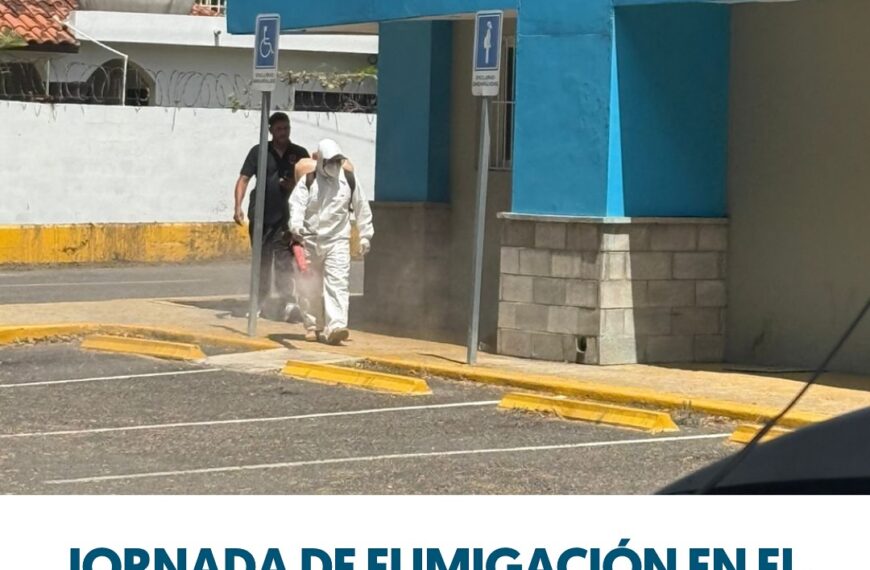 Jornada de fumigación en el Hospital Municipal Dr. Pedro Antonio Céspedes