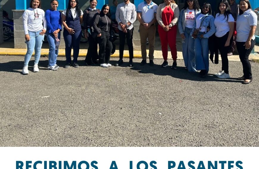 Es un honor para nuestro hospital dar la bienvenida a los pasantes del Politécnico Felipe Soriano Bello en el área de Gestión Administrativa
