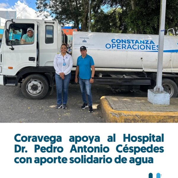 El Hospital Municipal Dr. Pedro Antonio Céspedes agradece el valioso apoyo de Coravega