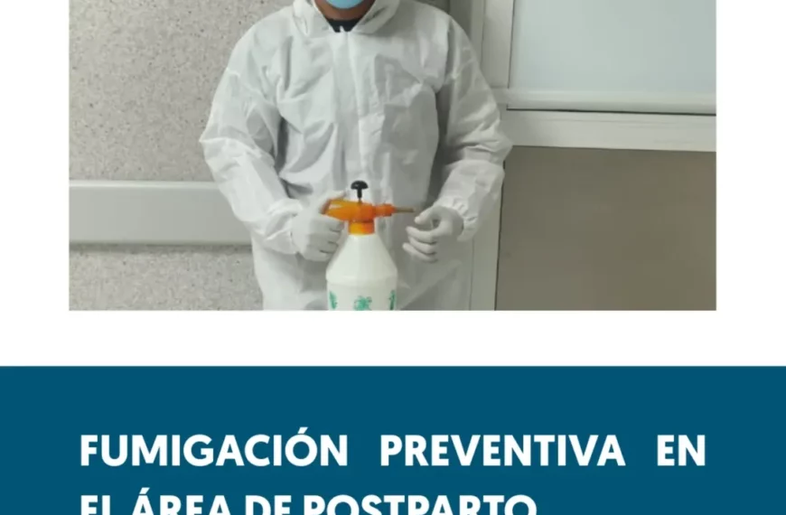 El Hospital Dr. Pedro Antonio C&eacute;spedes llev&oacute; a cabo una jornada de fumigaci&oacute;n preventiva en el &aacute;rea de postparto