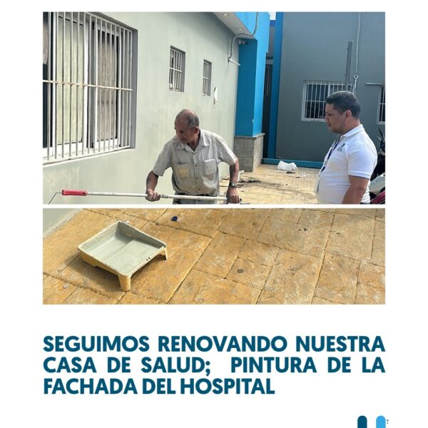 Hospital Municipal Dr. Pedro Antonio C&eacute;spedes avanza en el remozamiento de su fachada