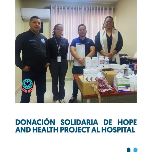 Agradecimiento a Hope and Health Project por su valioso apoyo al Hospital Municipal