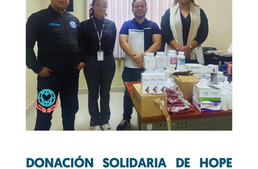 Agradecimiento a Hope and Health Project por su valioso apoyo al Hospital Municipal