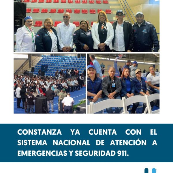 El 911 inicia operaciones en Constanza y fortalece la respuesta ante emergencias