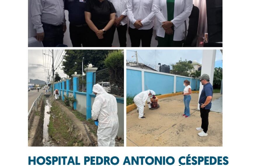 Centro Diagn&oacute;stico y Hospital Municipal Dr. Pedro Antonio C&eacute;spedes realizan jornada de fumigaci&oacute;n y control de roedores