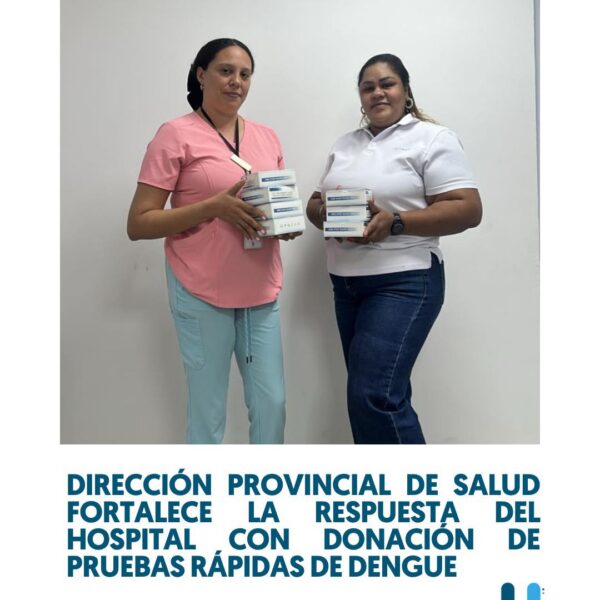 Hospital Municipal Dr. Pedro Antonio C&eacute;spedes recibe donaci&oacute;n de pruebas r&aacute;pidas para la detecci&oacute;n de dengue